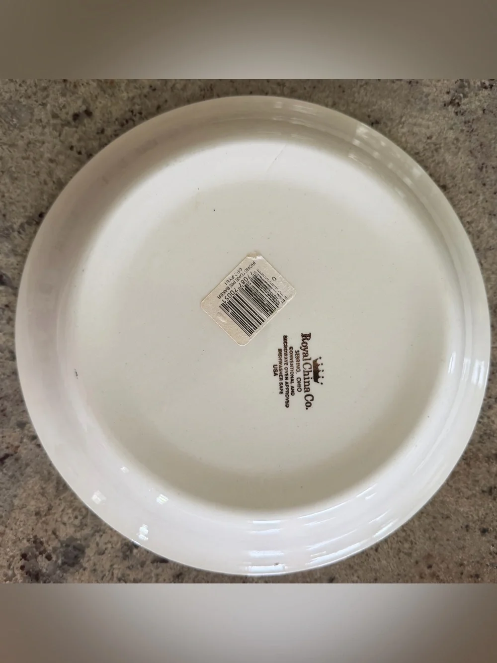 Vintage Royal China Cherry Pie Recipe Dish